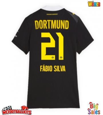 Borussia Dortmund Fabio Silva #21 Replica Away Stadium Shirt for Women 2026-27 Short Sleeve